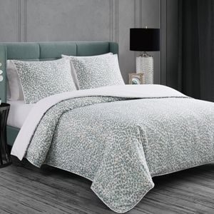 Badgley Mischka Serina Metallic duvet set, Full/Queen